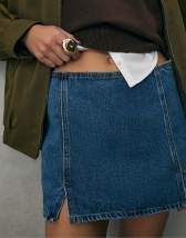 ASOS DESIGN knitted hood in burgundy