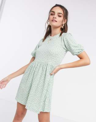 stradivarius polka dot dress