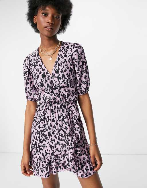 Lilac animal shop print dress