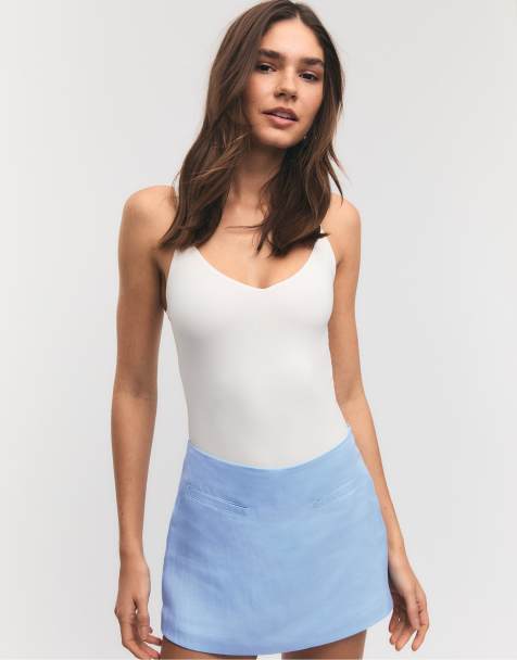 Stradivarius - Minigonna pantalone blu reale - view 1