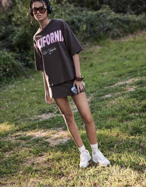 Stradivarius - Minigonna pantalone marrone - view 1