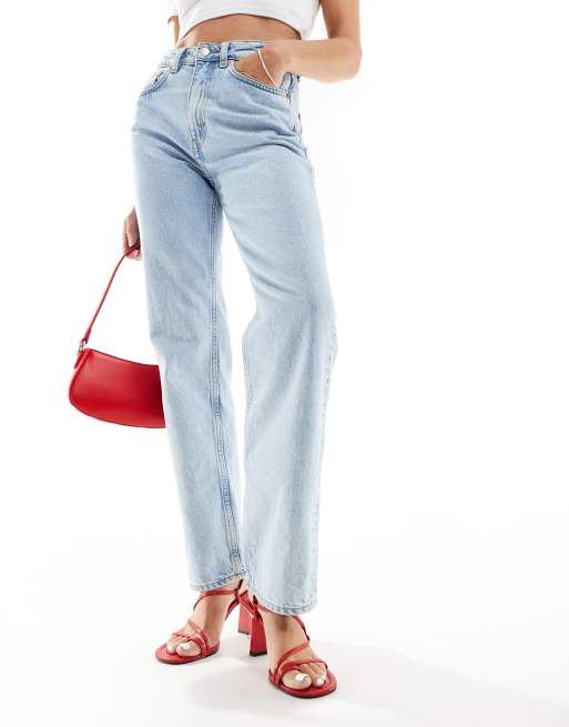 Stradivarius - Minimalistische sandalen met hak en bandjes in rood, 2 van 4