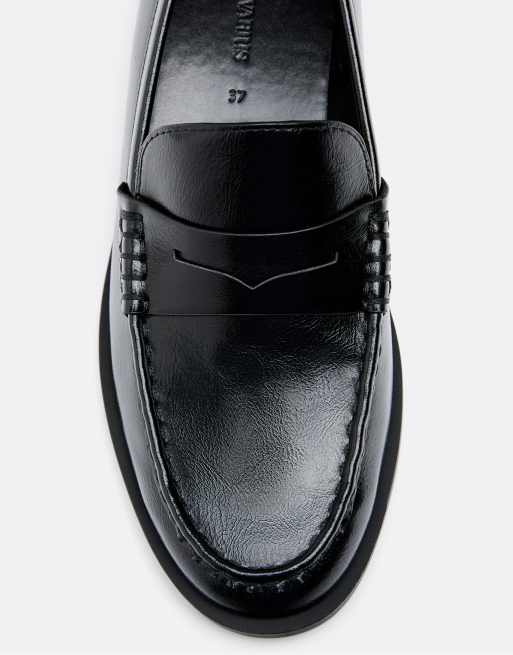 Stradivarius - Mocassins en imitation cuir - Noir, 3 de 4