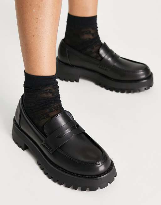 Stradivarius Mocassins Noir ASOS