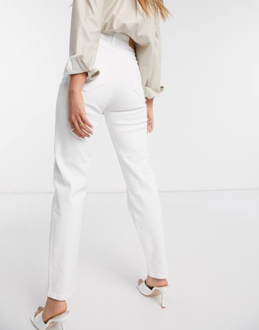 Asos white hot sale mom jeans