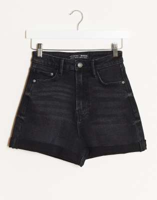 stradivarius mom fit shorts