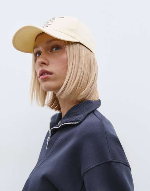 Stradivarius – Mörkblå sweatshirt med dragkedja och hög krage, 3 av 4