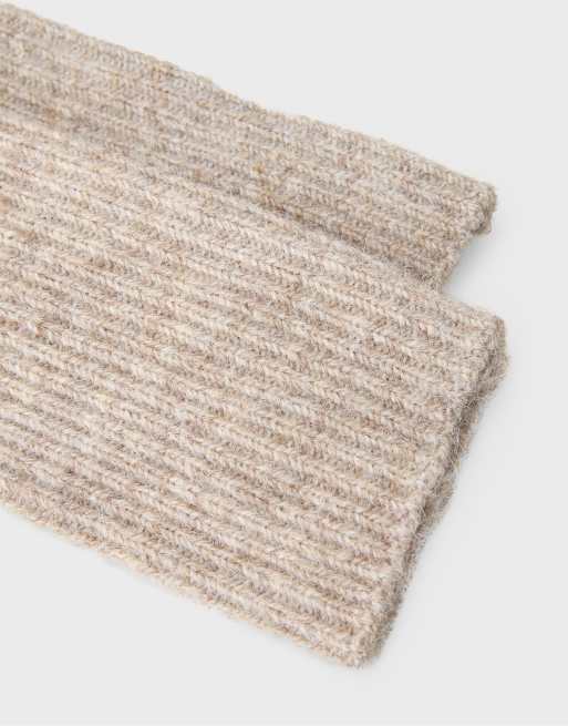Stradivarius moufles en beige moyen, 4 de 4