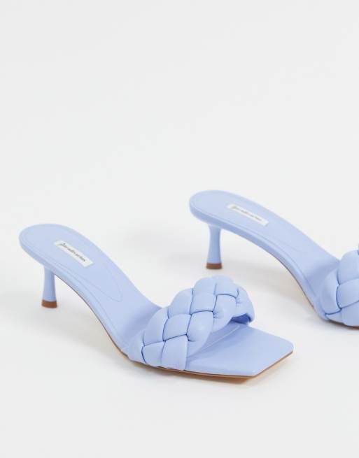 Stradivarius Mules tress es Bleu