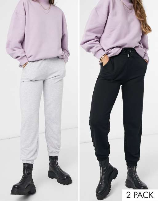 black oversized sweatpants