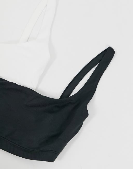 Stradivarius - Multipakke med sorte og hvide lounge-BH'er, 2 af 4