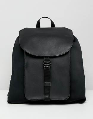 black neoprene backpack