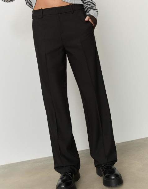 Stradivarius - Nette broek met zakken in zwart - view 1