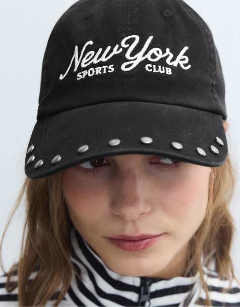 Stradivarius New york cap in black - view 1