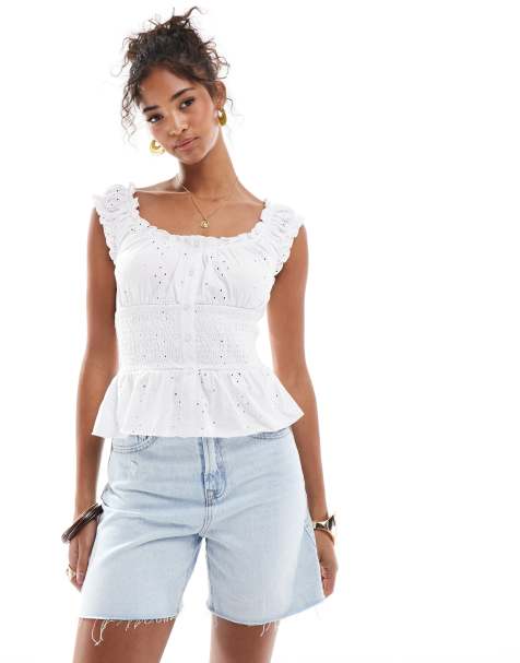 Stradivarius – Niebieskie szorty jeansowe o fasonie dad - view 1