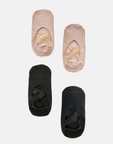 Stradivarius Non-slip sport socks in pastel pink - view 1