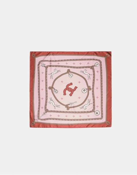 Stradivarius – Number 8 – Pastellrosa bollscarf - view 1