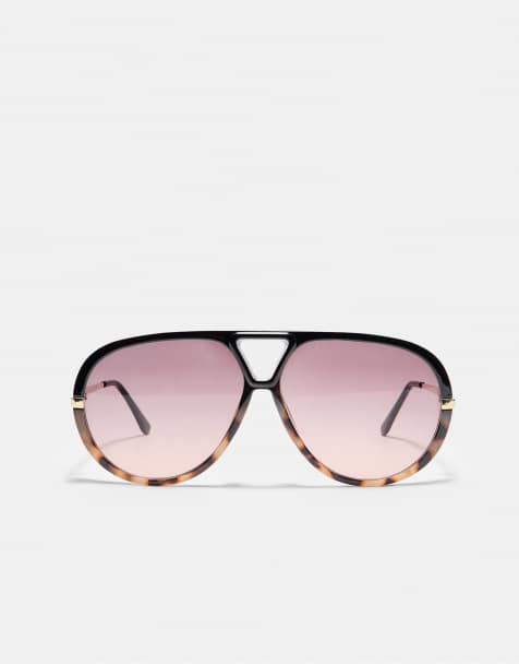 Stradivarius occhiali da sole aviator combinati marroni - view 1