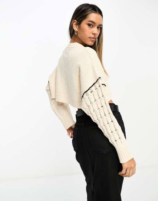 Contrast 2 in 1 hotsell knit jumper