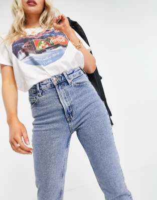 petite stretch mom jeans