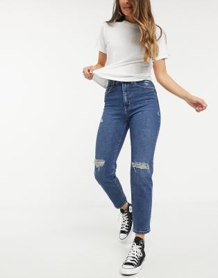 Skinny \u0026 High Waisted Ripped Jeans 