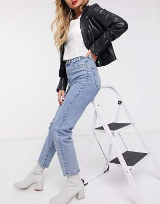 asos stradivarius mom jeans