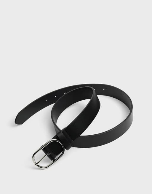 Asos black cheap belt