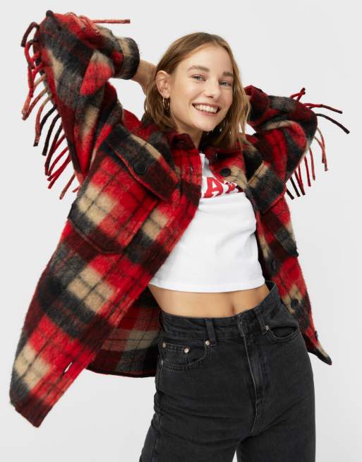 overshirt with fringe