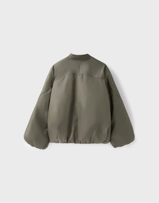 Stradivarius oversize bomberjacka i khaki, 7 av 7