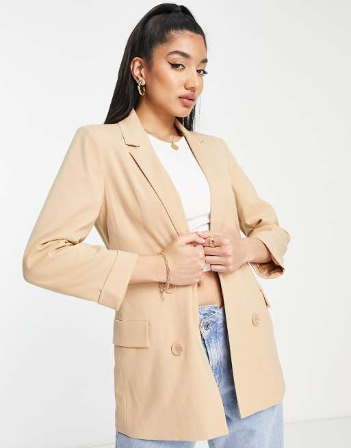 Asos hot sale camel blazer