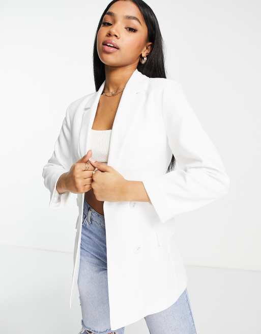 Womens white sale oversized blazer