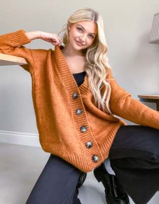 v neck oversized cardigan