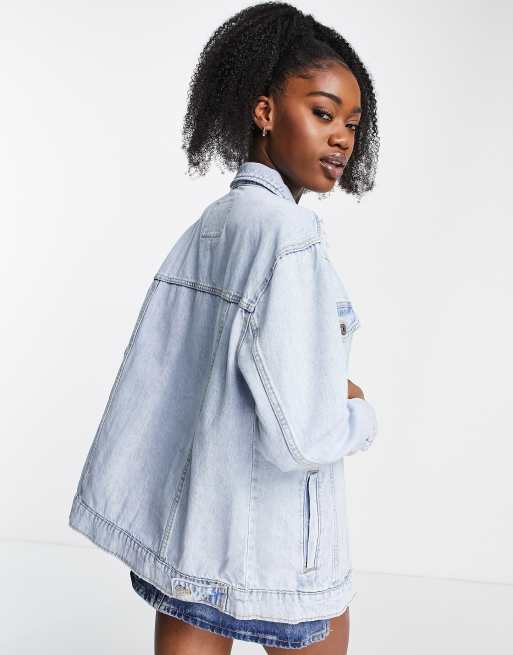 Stradivarius oversized denim store jacket