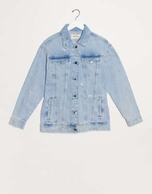 oversized denim jacket stradivarius