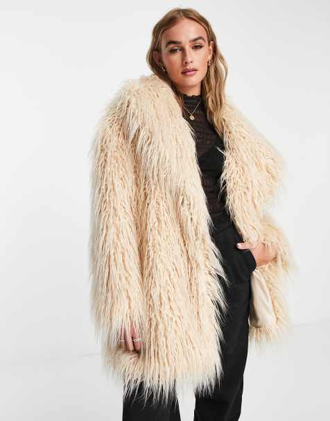 Fake mink outlet coat