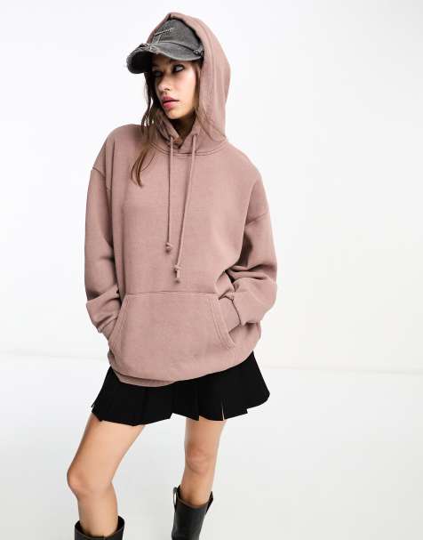 Oversized Printed Hoodie - Cream/Playoffs - Ladies