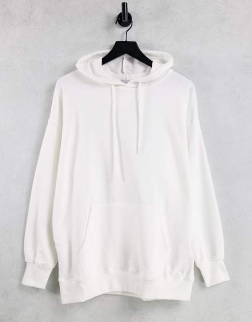 Stradivarius oversized hoodie in ecru | ASOS