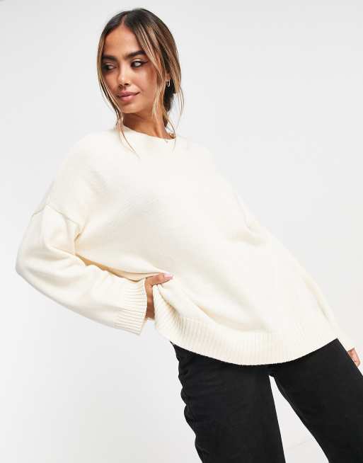 Womens oversized knitted on sale jumper