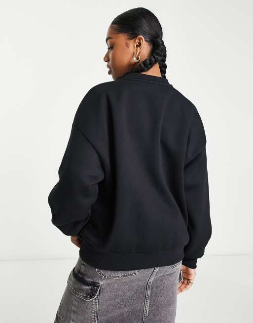 Stradivarius oversized LA sweatshirt in black | ASOS