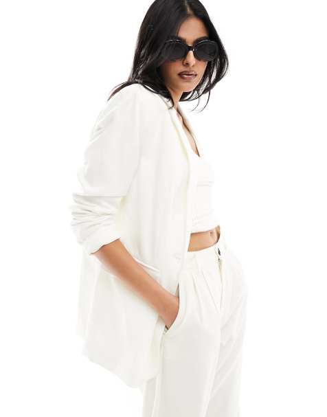 White longline hotsell blazer womens