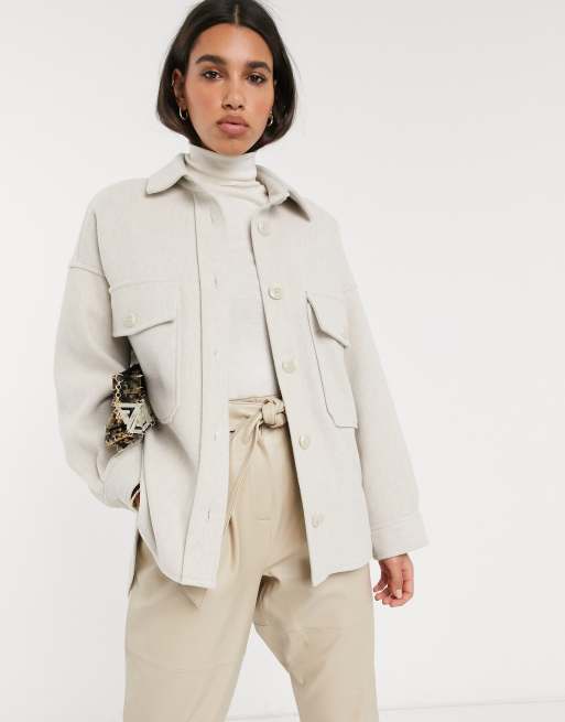 Overhemdjack beige 2025
