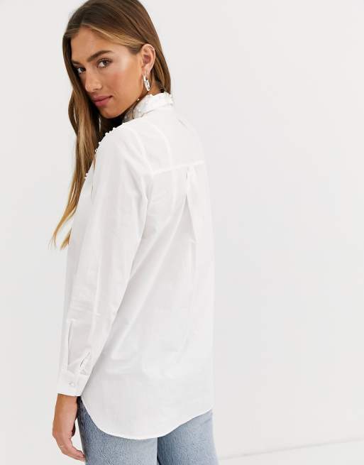 Stradivarius discount chemise blanche