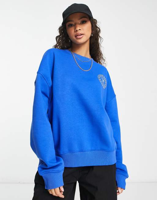 Blue graphic online jumper