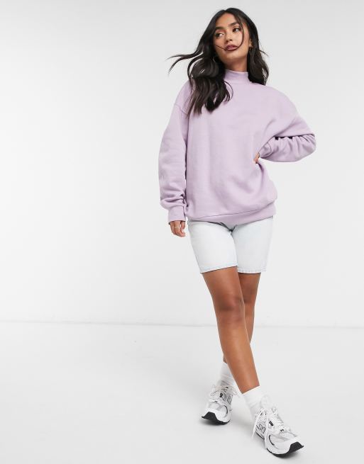 Oversized best sale lilac sweatshirt