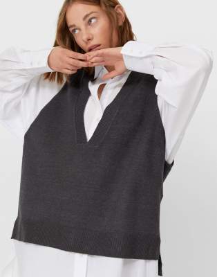 stradivarius knit vest