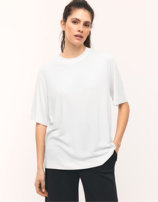 Stradivarius - Oversized zacht sweatshirt in ecru, 2 van 4