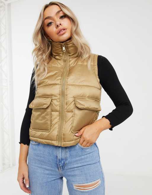 Gilet sans manche beige new arrivals