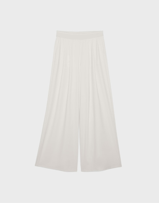 Stradivarius Palazzo jogger trousers with elastic waistband in stone, 6 of 7