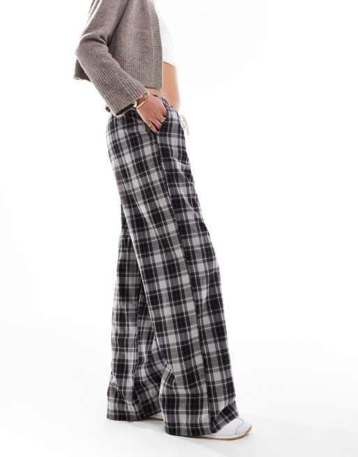 Pantalon vichy stradivarius hotsell