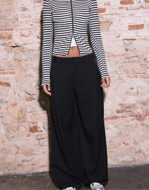 Stradivarius - Pantalon à pinces élégant - Noir, 4 de 4